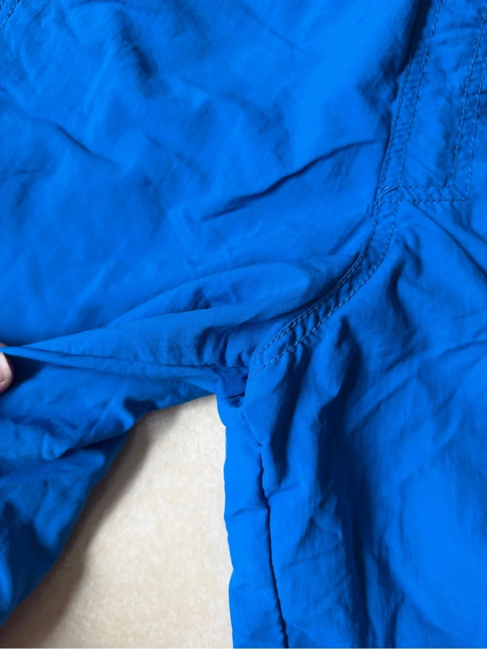 Columbia Mens Cargo Shorts S Packable Blue Belted Mesh Liner Nylon Swim Hiking